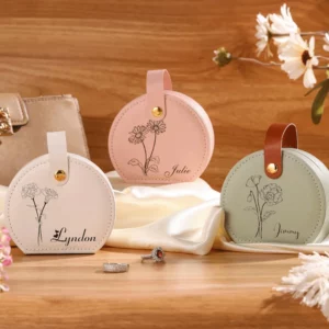 Customized Personalized Popular Jewelry Box Jewelry Ring Necklace Storage Box Valentine Day Birthday Anniversary Gift Wholesale - Image 1