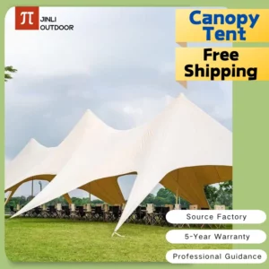 Single Double Pole Star Canopy Tents Octopus Canopy Thicken 900D Oxford Cloth Shape Stretch Canopy Outdoor Peaks Starshade Tents - Image 1