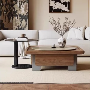 Brown Waterproof Coffee Table Tray Centerpiece Unique Modern Set Side Table Living Room Minimalist Mesa De Centro Sala Furniture - Image 2
