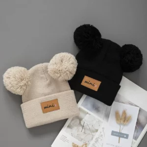 1/2pcs newborn Baby Winter Hat Kids Beanie Cap for Girls Boys Infant Accessories Children Hats Elastic 0-3Y toddler girl boy hat - Image 4