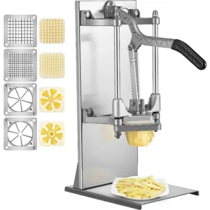Commercial French Fry Cutter with 1/2″ 1/4″ and 3/8″ Blade Easy Dicer Chopper 6/8-wedge Slicer Lemon Potato Cutter - Image 1