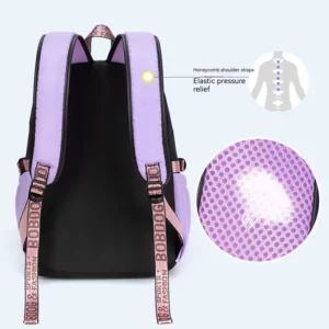 Teenagers Cute Schoolbag Shoulder Backpack Nylon Fabric Girls, Large Capacity Splash-Proof - Image 5