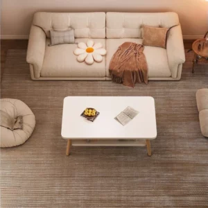 Home Coffee Table Living Room Table Simple Modern Simple Small Table Wooden Reinforcement Bedroom Low Tables Balcony Tea Tables - Image 3