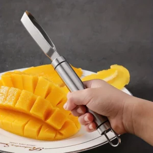 1pc, Mango Slicer, Mango Seed Separator For Restaurant, Mango Peeler, Mango Core Remover, Stainless Steel Blade Remover - Image 3