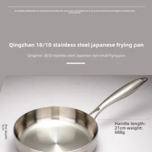 Three layer steel frying pan, high-end thickened frying pan, household exquisite small pan, flat steak frying pan, stir fry pan - Image 6