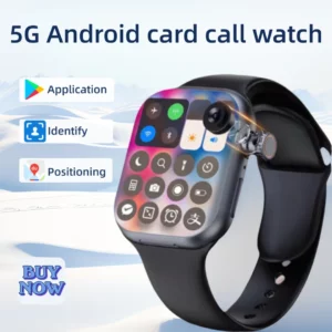 CD20 5G smartwatch global version, AMOLED screen with 180 ° rotating camera, supports SIM card WiFi GPS video call 2.29 inches - Image 1
