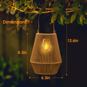 1PCS/2PCS solar lights,outdoor hand woven solar tungsten filament lanterns,suitable for garden,courtyard,villa landscape lights - Image 5