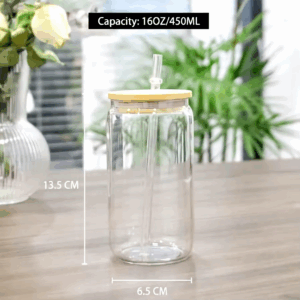 Personalized Coffee Cup Transparent Glass Coffee Cup Iced Coffee Glass Cup with Lid Straw Bridal Shower Gift Engagement Gift - Image 2