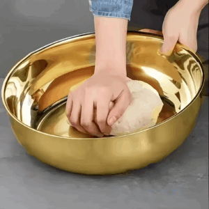 Stainless Steel Large Capacity Bowl, Suitable for Mixing Dough, Cleaning Vegetables, Stirring Salads, Easy To Clean - Image 5