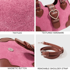 AILUXI New Fall And Winter Handbag Heart-Shaped Hardware Lock Single Shoulder Bag Luxury Designer Inspired Handbag - Image 4