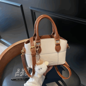 Fashion Small Shoulder Bag for Women Faux Leather Crossbody Purse Elegant Handbag Lightweight Casual Tote Bag with Zipper Pocket - Image 2
