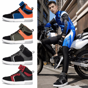 Motorcycle Boots Breathable Men Motorbike Sneaker Microfiber Leather Adventure Touring Boots Motorcyclist Shoes Anti-slip - Image 2