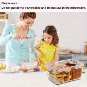 1Pcs Bread Box 3 Size Rectangular Bread Storage Boxes with Time Recording Clear Loaf Bread Container Airtight Bread Keeper Box - Image 4