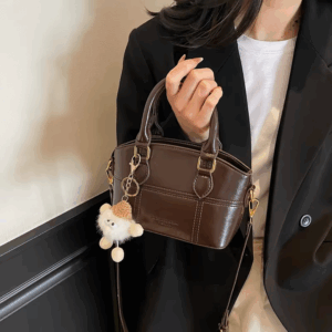 Fashion Small Shoulder Bag for Women Faux Leather Crossbody Purse Elegant Handbag Lightweight Casual Tote Bag with Zipper Pocket - Image 5