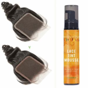 Color Lace Tint mousse Strong adhesive wig lace mousse Waterproof, safe and non-irritating 100ml Light / Medium / Dark Brown - Image 5