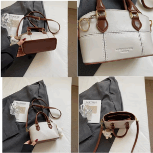 Fashion Small Shoulder Bag for Women Faux Leather Crossbody Purse Elegant Handbag Lightweight Casual Tote Bag with Zipper Pocket - Image 3