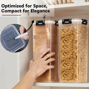 1-piece plastic bread box with flip lid – freezer-safe rectangular bread storage container - Image 3