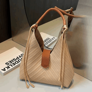 Premium Knitted Underarm Bag Women Totes Large Capacity 2025 New Casual Versatile Shoulder Bags Hand-held Commuting Bucket Pack - Image 7
