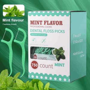 Mint dental floss stick - home portable disposable care dental floss stick - oral care - deep cleaning - interdental cleaning pr - Image 2