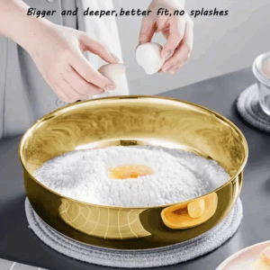 Stainless Steel Large Capacity Bowl, Suitable for Mixing Dough, Cleaning Vegetables, Stirring Salads, Easy To Clean - Image 3