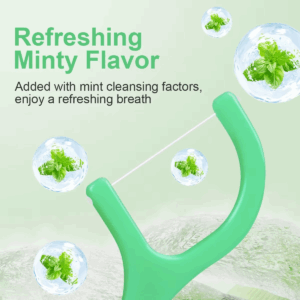 Mint dental floss stick - home portable disposable care dental floss stick - oral care - deep cleaning - interdental cleaning pr - Image 3