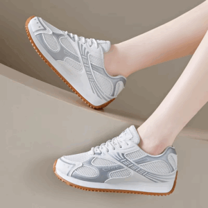 Breathable Mesh Platform Sports Sneakers Women Fashion Sliver Thick Bottom Vulcanized Shoes Woman Comfy Lace Up Tennis Shoes - Image 3