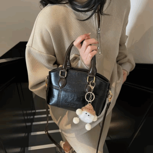 Fashion Small Shoulder Bag for Women Faux Leather Crossbody Purse Elegant Handbag Lightweight Casual Tote Bag with Zipper Pocket - Image 6