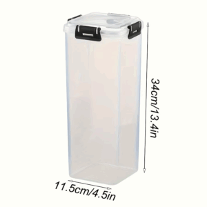 1-piece plastic bread box with flip lid – freezer-safe rectangular bread storage container - Image 6