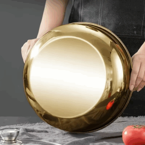 Stainless Steel Large Capacity Bowl, Suitable for Mixing Dough, Cleaning Vegetables, Stirring Salads, Easy To Clean - Image 2