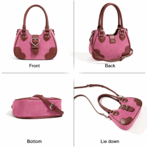 AILUXI New Fall And Winter Handbag Heart-Shaped Hardware Lock Single Shoulder Bag Luxury Designer Inspired Handbag - Image 3