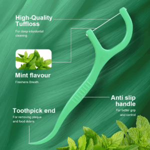 Mint dental floss stick - home portable disposable care dental floss stick - oral care - deep cleaning - interdental cleaning pr - Image 6