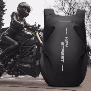 Helmet Backpack for Motorcycle Cycling Large Capacity Waterproof Helmet Storage Bag with Reflective Stripe Hiking Backpack - Image 6
