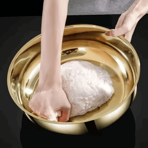 Stainless Steel Large Capacity Bowl, Suitable for Mixing Dough, Cleaning Vegetables, Stirring Salads, Easy To Clean - Image 4