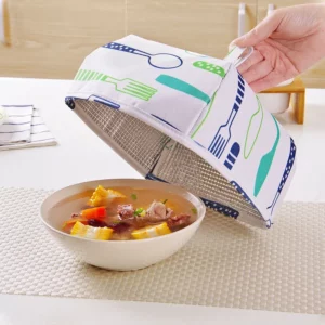 Dining Table Food Cover Dust Keeping Warm Cooking Tools Anti Fly Mosquito Hygiene Lid Folding Insulated Kitchen Accessories - Image 3
