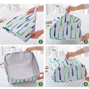 Dining Table Food Cover Dust Keeping Warm Cooking Tools Anti Fly Mosquito Hygiene Lid Folding Insulated Kitchen Accessories - Image 6