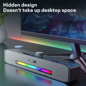 Original Lenovo TS33 AUX Bluetooth 5.0 Speaker 360 Home Movie Surround Sound Bar Audio Speaker For Desk Computer Subwoofer - Image 3