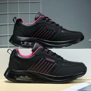 High Quality Waterproof Autumn Running Shoes Women Leather Non-slip Casual Sneakers Ladies Lightweight Fitness Walking Shoes - Image 4