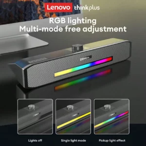 Original Lenovo TS33 AUX Bluetooth 5.0 Speaker 360 Home Movie Surround Sound Bar Audio Speaker For Desk Computer Subwoofer - Image 4