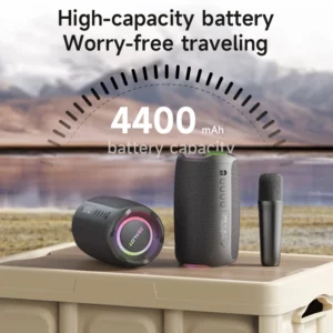 Zealot-S61M Karaoke Machine Portable Bluetooth 5.3 Speaker System with 1-2 Wireless Microphones Home Family Singing Gifts - Image 4