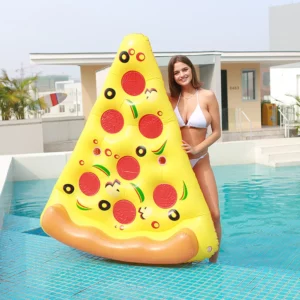 Hot Giant Pizza Swimming Pool Floating Inflatable Mattress Swimming Ring Circle Island Cool Water Party Pool Toy Pool Float - Image 2