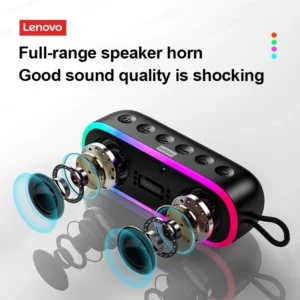 100% Original Lenovo K8 5.0 Wireless Bluetooth Speaker Portable Hifi LED Outdoor Loudspeaker Music Surround Bass Box Mic New - Image 3
