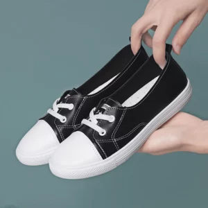 Slip On Shoes For Women Espadrilles Platform All-Match Slip-on Small Summer New Comfortable Fabric Canvas Shoes Woman Comfortabl - Image 1