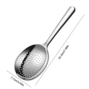 1Pc Stainless Steel Ladles For Serving Soup Rice Serving Spoon Drain Hole Heat Insulated Handle Kitchen Utensils For Daily Use - Image 6