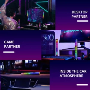 RGB Sound Pickup Lamp LED Atmosphere Lights Music Rhythm Light Muticolor Music Sync for Party Esports Room Automobile Decoration - Image 5