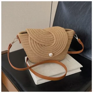 2025 New Hot Sale Knitting Saddle Shoulder Bags Stylish Design Hasp Fresh Unique Design High Quality Crossbody Bags for Women - Image 7