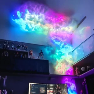 Gaming Room Wall Light Bar Atmosphere Party Festival Decor LightsRGB Thunder Cloud Lamp Led , DIY Creative Cloud Lights Strip， - Image 5