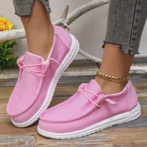 Canvas Shoes Women Summer Casual Sneakers Women Breathable Cloth Loafers Platform Shoes Woman Designer Shoes Zapatos De Mujer - Image 1
