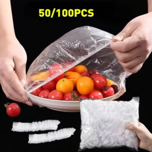 Reusable Disposable Food Cover Plastic Wrap Durable Elastic Food Lids for Bowls Elastic Plate Covers For Kitchen Food Saver Bag - Image 1