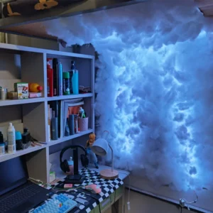 Gaming Room Wall Light Bar Atmosphere Party Festival Decor LightsRGB Thunder Cloud Lamp Led , DIY Creative Cloud Lights Strip， - Image 4