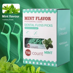 Mint dental floss stick - home portable disposable care dental floss stick - oral care - deep cleaning - interdental cleaning pr - Image 1